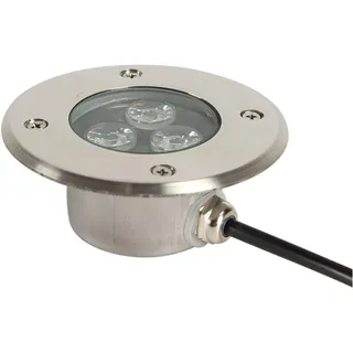 WZYJLyds Led Bodenstrahler Aussen, Einbaustrahler Unterwasser 3W 330lm IP68 Bodeneinbauleuchte 12V/24V/220V Edelstahl Lampenkörper, Die Höhe Beträgt Nur 4cm(Kaltes Weiß,12V)