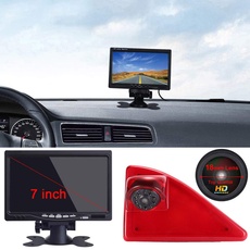 7 Zoll TFT LCD Farbdisplay Auto Monitor + 1280 * 720 Pixel 1000TV Linien HD Nachtsicht Rückfahrkamera Ersatz für Opel Vauxhall Movano ab 2010/Renault Master ab 2010/Nissan NV400 ab 2010