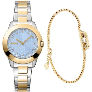 DKNY Park Ave Logo Quarz Edelstahl 30,0 mm DK1L021M0085