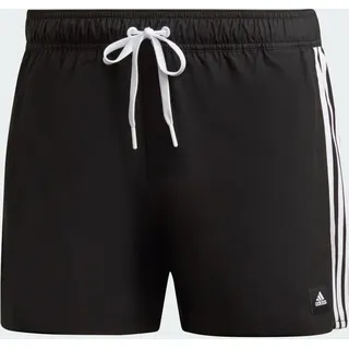 Adidas 3-Streifen CLX Badeshorts Black / White XS