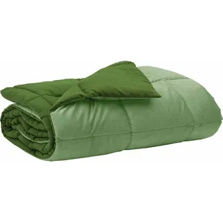 vidaXL Sommerdecke 155 x 220 cm Sommer Mikrofaser (100% Polyester) - Grün