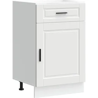 vidaXL Küchenunterschrank Porto Weiß Holzwerkstoff - Weiß