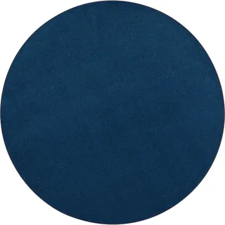 Snapstyle Snapstyle, Trend Velours Teppich Dunkelblau Rund