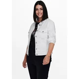 ONLY CARMAKOMA Carwespa Ls Jacket White DNM Noos, weiß, 44, EU