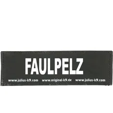 Klettaufschrift, FAULPELZ, klein, Schwarz