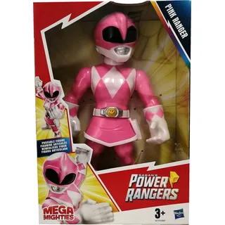 Hasbro E6729 Mega Mighties Sabans Power Rangers Pink Ranger bewegliche Spielfigur Actionfigur 27 cm