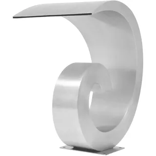 vidaXL Pool-Wasserfall Edelstahl 50x30x53 cm Silbern - Silber