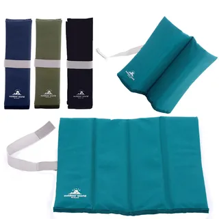 Outdoor World Klappbare Sitzmatte – wärmeisoliert, wasserdicht, feuchtigkeitsbeständig, tragbares Sitzpolster – leichtes Sitzkissen für Outdoor, Camping, Picknick, Wandern, Angeln (Blaugrün X-Groß)