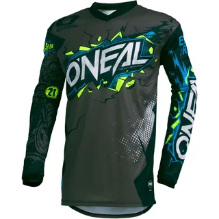 O'Neal ONeal Element Villain, Trikot Kinder - Grau/Blau/Weiß - S