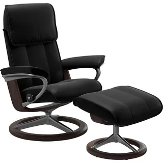 Stressless Stressless® Relaxsessel »Admiral« Set, Relaxsessel inkl. Hocker, mit Signature Base, Größe M & L, Gestell Wenge Stressless® BATICK