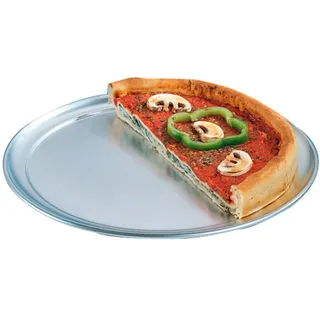 Teller Flach Pizza Ø 33 Cm Silberfarben Aluminium - 75 Un.
