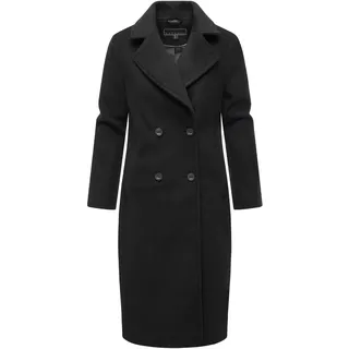 Langmantel NAVAHOO "Kurzmantel Sternlein 14", Damen, Gr. XXL, schwarz, Obermaterial: 90% Polyester PES. 10% Viskose CV.  Obermaterial: Futter: 100% Polyester PES., Mäntel Langmantel