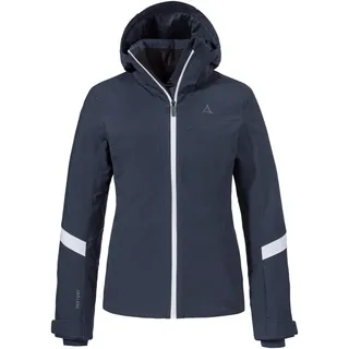 Schöffel Damen Ski Jacket Kanzelwand L, komfortable Skijacke mit 4-Wege-Stretch, wasserdichte und atmungsaktive Outdoorjacke mit Skiticket-Tasche, navy blazer, 42