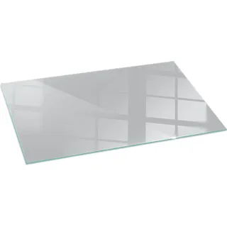 Farbe Hellgrau – Glasbodenplatte für – Kaminofen – Kaminplatte Glas – Schutzglas – Funkenschutzplatte –Glasbodenplatte Feuerfeste – Hitzeschutzplatte – Bodenschutz aus Glas – 140x70 cm - Hellgrau
