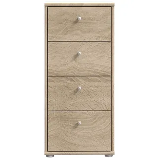 Forte Tempra 2 Kommode 38,6 x 85,5 x 34,8 cm Braun / Grau