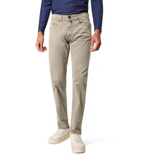 5-Pocket-Hose PIERRE CARDIN "PC-Lyon", Herren, Gr. 34, Länge 34, vintage khaki, Web, Obermaterial: 97% Baumwolle, 3% Elasthan, weit, unten schmal lang, Hosen 5-Pocket-Hose, Tapered fit