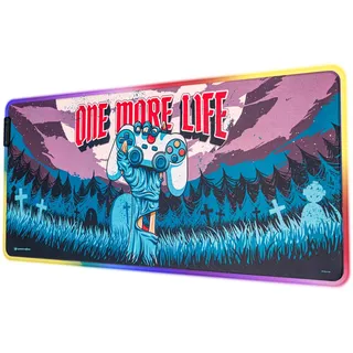 Grupo Erik Gamaration Mauspad Mousepad XXL Gaming mit LED Licht Geschenke | 80 x 35 cm Schreibtischunterlage Mouse Pad Gaming - Rutschfest Desk Mat - PC Zubehöhr Accessoires