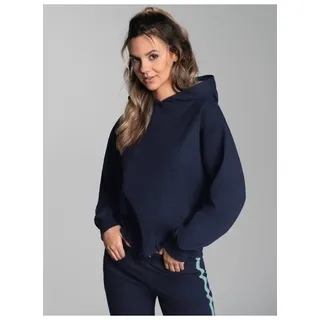 TRIGEMA Dünner Oversize-Hoodie Sweatshirt Blau S