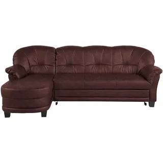 Home Affaire Eckcouch Mikrofaser 2-Sitzer Braun