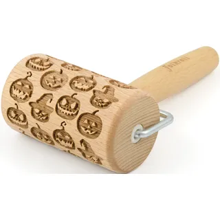 folkroll Teigroller »3D-Motiv-Teigrolle« Halloween, braun