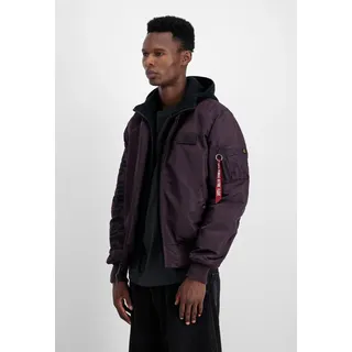 Alpha Industries MA-1 D-Tec Sleeve Embroidery lila L