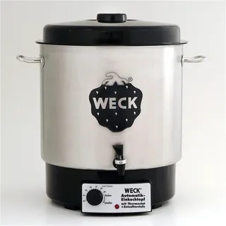Weck Einkochautomat 30 l Schwarz/Silber