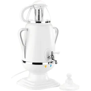 PEARL Semaver: Samowar-Teebereiter mit Glas-Teekanne, 2.300 Watt, 3,5 und 0,5 Liter (Samovar, Samowar elektrisch, aus)