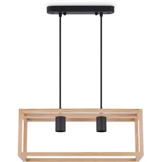 Paco Home Pendellampe Deko Wohnzimmer Hängeleuchte Esszimmer Lampe Schlafzimmer Holz E27 Holz, Pendelleuchte - Typ 5 - Paco Home