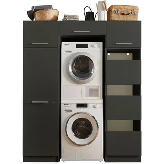 laundreezy Mehrzweckschrank-Set »LAUNDREEZY LDLK3«, grau