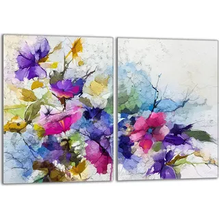 Glasherdplattenschutz 2x40x52 Blumen