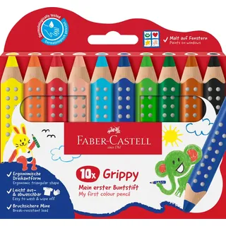 Faber-Castell Grippy Buntstifte 10 St. Gelb/Mehrfarbig