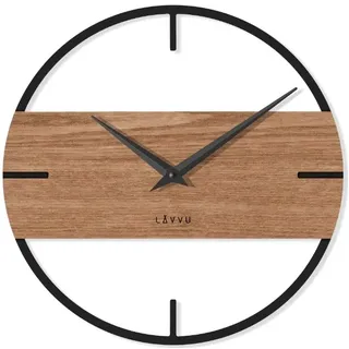 Wanduhr LAVVU LOFT industrial LCT4010, 35cm - Schwarz, Braun