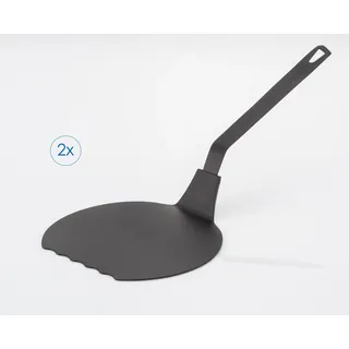 Pfannenwender RUCO "Jumbo, 2er Set", schwarz, B:16cm H:35cm, Kunststoff, Küchenpaletten, Pfannenwender, Pfannkuchenwender, Jumbo-Pfannenwender, 2er Set, Made in Germany