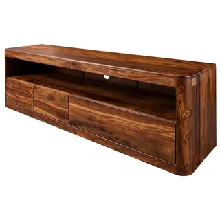 MASSIVMOEBEL24.DE TV-Board Sheesham 190x50x60 walnuss gewachst TORONTO #247 - Braun