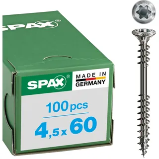 SPAX Fassadenschraube Linsensenkkopf 4,5 x 60 mm 100 Stück