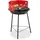 Holzkohlegrill Ø 37 cm schwarz/rot