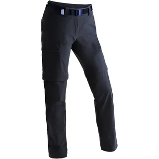 Maier Sports Inara Slim Zip, Damen Wanderhose, Wasserabweisende Hose für Trekking und Hiking, Enganliegender Schnitt, Zipp-Off-Funktion, PFC-frei, mSTRETCH pro 4 & Dryprotec, Blau, 42