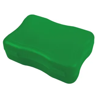 Brotdose "Wave" klein - BPA-freie Lunchbox mit Klickverschluss - Nachhaltige Pausenbox Germany für Kinder in Schule & Kindergarten - trend-grün PP - Grün