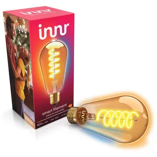 innr Zigbee E27 Smart Lampe, funktioniert mit Alexa und Hue* (Bridge erforderlich), Edison LED Glühbirne, Warmweiß bis Kaltweiß, Dimmbar, Smart Home Lampe, 620lm, 1 Stück