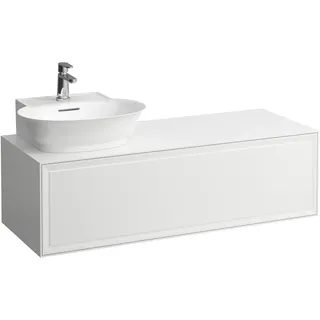 LAUFEN THE NEW CLASSIC Schubladenelement, Ausschnitt links, 1175x455x345mm, 1 Schublade, zu Aufsatz-Handwaschbecken H816852, H4060850856271, Farbe: Verkehrsgrau