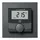 Wandthermostat mit Luftfeuchtigkeitssensor anthrazit