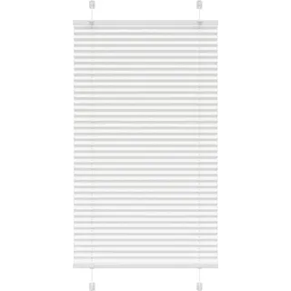 Plissee Weiß 75x100 cm Stoffbreite 74,4 cm Polyester - Weiß