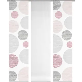 VISION S Schiebegardine Paneelwagen 60 x 260 cm Rosa 3 St.