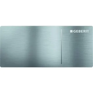 Geberit Betätigungsplatte, Betätigungsplatte Sigma70, für 2-Mengen-Spülung Edelstahl gebürstet, 242813FW1