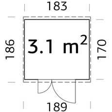 Bild von Leif 1,83 x 1,70 m natur