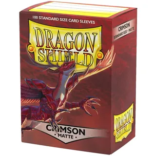 Dragon Shield Matte Crimson Kartenhüllen (100 Stück)