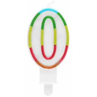 ATOSA BL. Kerze No 0 bunt (50667)