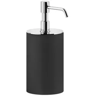Gessi Rilievo, Seifenspender Standversion, Becher schwarz matt, 59538707, Farbe: Metall Schwarz gebürstet PVD
