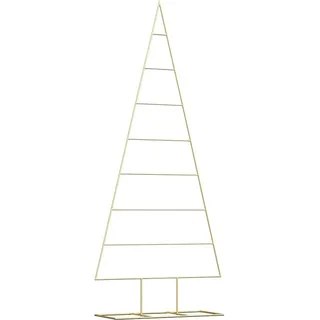 Metall Weihnachtsbaum Gold 181 cm Pulverbeschichteter Stahl - Gold