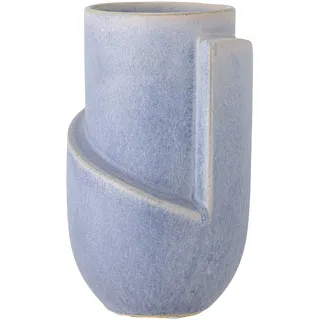 Bloomingville Norbert Vase, Blue, Steingut, D11,5xH18,5 cm